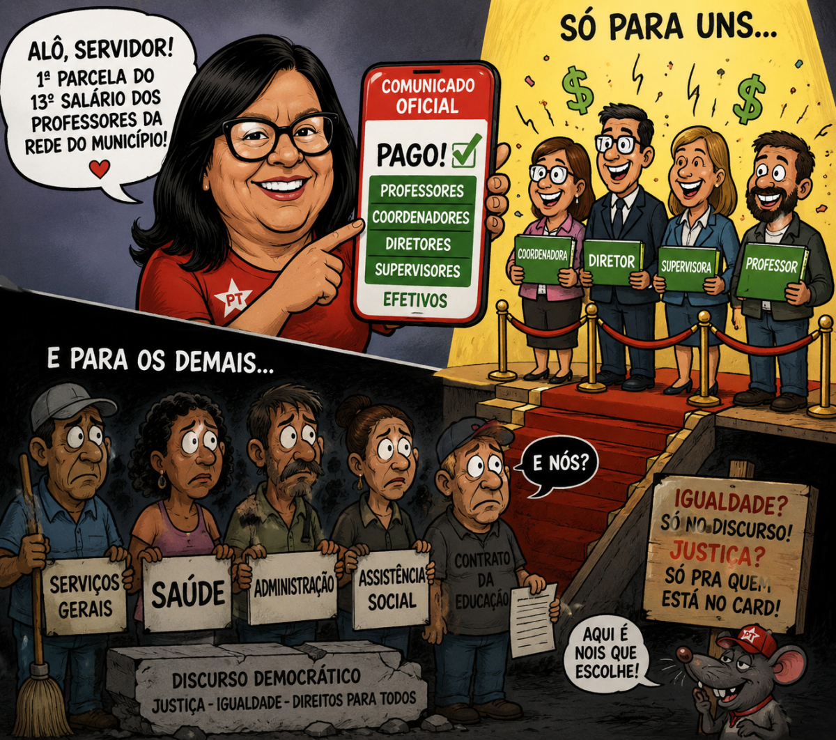 Nem Todos Servidores são Prioridade para Chica do PT